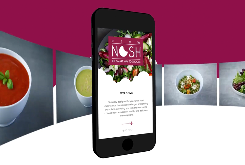 Crew Nosh Interactive App Demo Animation